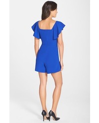French Connection Aro Ruffle Neck Crepe Romper