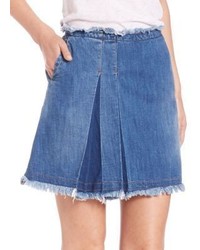 See by Chloe Side Pleated Denim Skirt