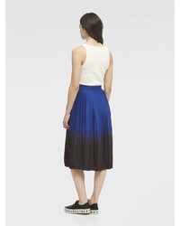 DKNY Dip Dye Pleated Midi Skirt
