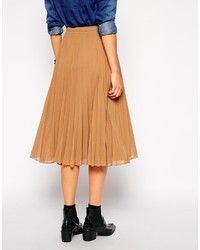 Asos Pleated Midi Skirt