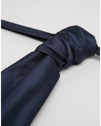 Asos Brand Weddding Cravat And Pocket Square Pack In Navy