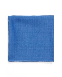 Edit by The Tie Bar Linen Pocket Square Blue One Size