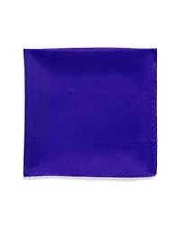 Original Penguin Bond Solid Silk Pocket Square Blue One Size