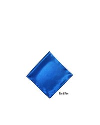 TheDapperTie Solid 17 X 17 Inch Pocket Square Royal Blue