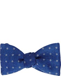 Blue Polka Dot Bow-tie