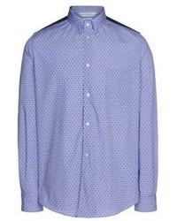 Blue Polka Dot Long Sleeve Shirt