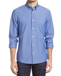 Nordstrom Trim Fit Pattern Button Up Shirt
