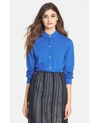 Blue Polka Dot Shirt