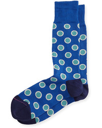 Paul Smith Pinkai Large Dot Socks Light Blue