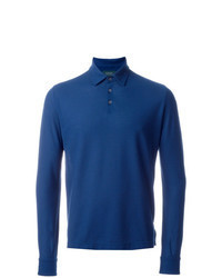Blue Polo Neck Sweater