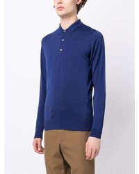 John Smedley Belper Short Button Polo Shirt