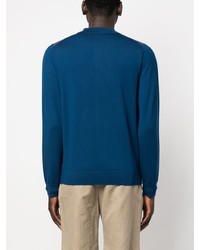 PS Paul Smith Button Front Long Sleeved Polo Shirt
