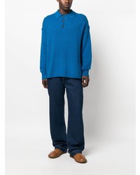 COMMAS Knitted Long Sleeve Polo Shirt