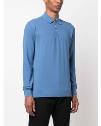 Brunello Cucinelli Long Sleeves Cotton Polo Shirt
