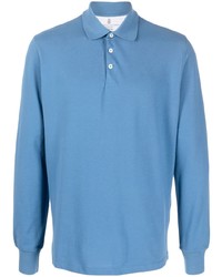 Brunello Cucinelli Long Sleeves Cotton Polo Shirt