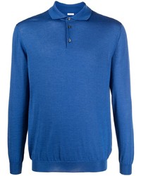 Malo Longsleeved Cashmere Silk Polo Shirt
