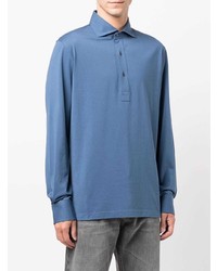 Brunello Cucinelli Longsleeved Cotton Polo Shirt