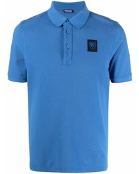 Blauer Cotton Logo Patch Polo Shirt