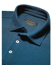 Zegna Fine Knit Polo Shirt