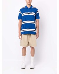 Chocoolate Horizontal Stripes Cotton Polo Shirt