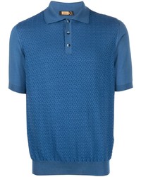 Zilli Knitted Panel Polo Shirt