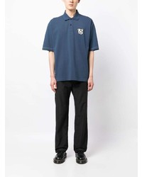 Izzue Logo Patch Cotton Polo Shirt