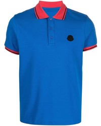 Moncler Logo Patch Cotton Polo Shirt
