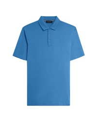 Bugatchi Mercerized Cotton Polo In Classic Blue At Nordstrom