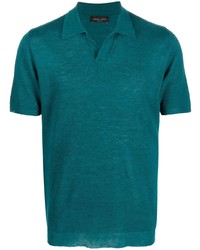 Roberto Collina Open Collar Short Sleeve Polo Shirt