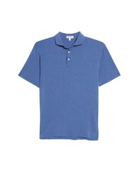 PETER MILLA R Crest Short Sleeve Polo In Sport Navy At Nordstrom