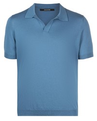 Tagliatore Short Sleeve Knitted Polo Shirt