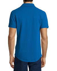 Orlebar Brown Short Sleeve Pique Polo Shirt Navy