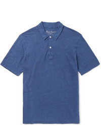 Hartford Slub Linen Jersey Polo Shirt
