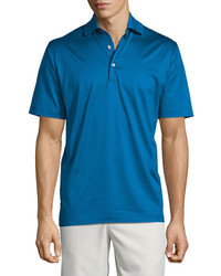 Peter Millar Solid Lisle Knit Cotton Polo Shirt