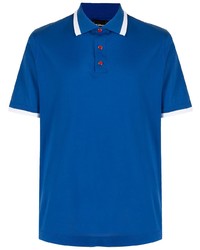 Kiton Stripe Trim Cotton Polo Shirt