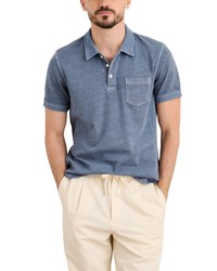 Alex Mill Vintage Wash Polo In Faded Blue At Nordstrom