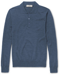 Canali Wool Polo Shirt