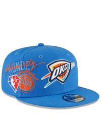 New Era Blue Oklahoma City Thunder Back Half 9fifty Snapback Adjustable Hat At Nordstrom