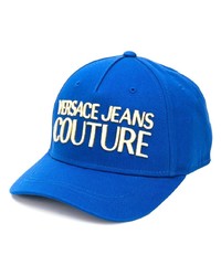 VERSACE JEANS COUTURE Logo Embroidered Snap Back Canvas Cap