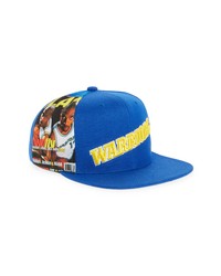 Mitchell & Ness Nba Slam Golden State Warriors Side Cropped Snapback Baseball Cap In Blue At Nordstrom