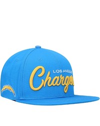 PRO STANDARD Powder Blue Los Angeles Chargers Script Wordmark Snapback Hat