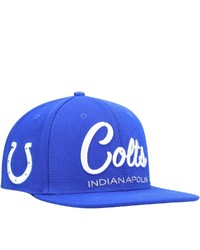 PRO STANDARD Royal Indianapolis Colts Script Wordmark Snapback Hat At Nordstrom