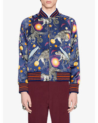 Gucci Space Animals Print Bomber Jacket
