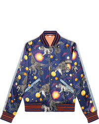 Gucci Space Animals Print Bomber Jacket