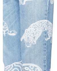 Stella McCartney Tiger Print Boyfriend Jeans