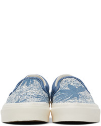 Vans Blue Og Classic Slip On Lx Sneakers