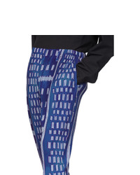 Homme Plissé Issey Miyake Blue Ikat Pleated Trousers