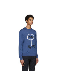 Paul Smith and Christoph Niemann Blue Hello Sweater