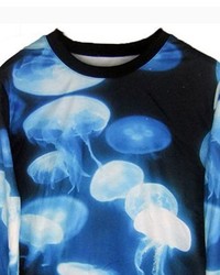 ChicNova Jelly Fish Printed Graphic Sweatshirt