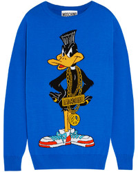 Moschino Daffy Duck Intarsia Wool Sweater